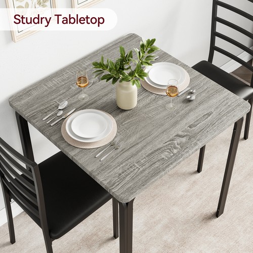 Iron backed dining table - 3, and