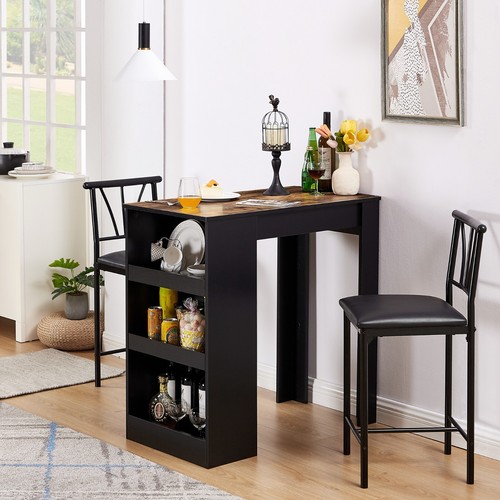 Dining table set bar - table,